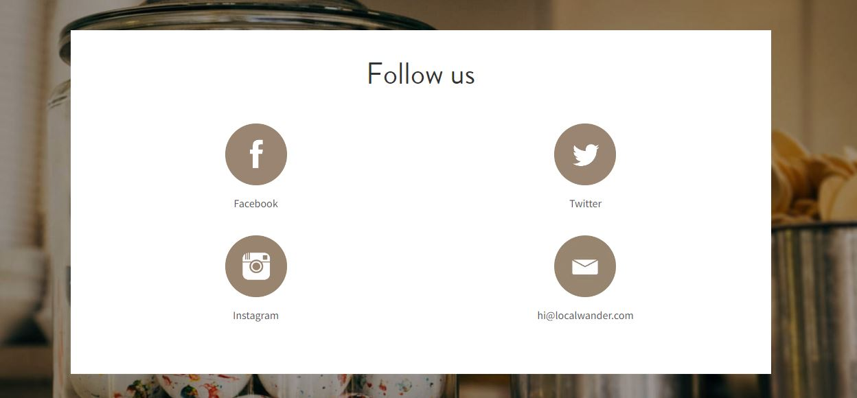 Social media accounts Social media accounts